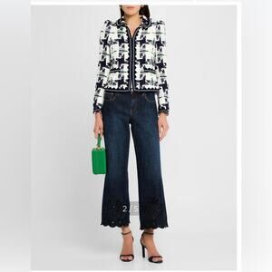 Maison Common Women’s Cotton-Blend Basketweave Tweed Jacket